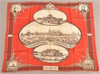 Centennial Exhibition 1876 Printed Cloth Handkerch