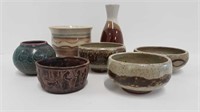 POTTERY BOWLS & VASES