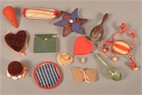 Lot of Antique/Vintage Pin Cushions and Sewing Ite