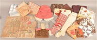 Miscellaneous Antique/Vintage Fabric Items and Pie