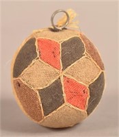 PA 19th Century Patchwork Sewing Ball Pin Cushion.