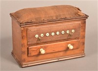 Pennsylvania 19th Century Softwood Sewing Box.