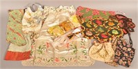 Antique/Vintage Fabric privy Bags and Related Item