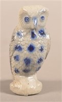 American 19th Century Stoneware Owl Whistle.
