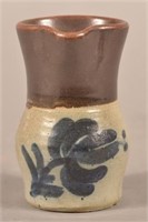 Antique Two-Tone Glazed Miniature Stoneware Pitche