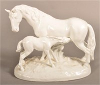 Van Schierholz German Porcelain Horse Figurine.