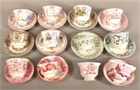 Lot of Ironstone and Lustre China Cups and Saucers