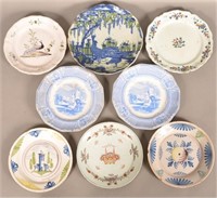 Lot of French Faience and English Ironstone Plates