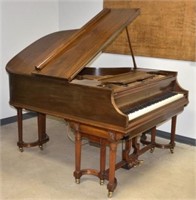 Wm. Knabe Mahogany Baby Grand Ampico Player Piano.