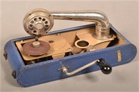 Thorens Excelda Swiss Portable Phonograph.