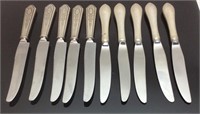 REED & BARTON SILVER HANDLE KNIVES w VTG STERLING