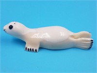 Ivory carving of a seal by Utuqsiq 2.25"
