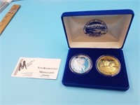 1997  2 piece Alaska Mint Fur Rondy coin set inclu