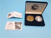 2000   2 piece Alaska Mint Fur Rondy coin set incl