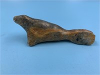 Small soapstone carving of a seal, 3.5"