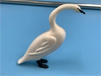 Ivory carving of a swan, 3" tall