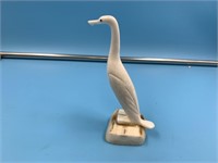 Ivory carving of a cormorant by Junior Slwooko wit