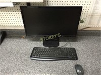 LG 24" Monitor w/ Keyboard & Mouse