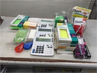 Calculators, Labels, Sharpies, White Out, Tape, Et