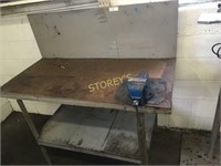 4' Work Bench w/ 3.5" Record Vice