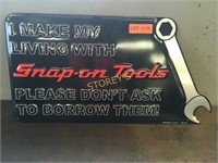Snap-On Tools Tin Sign - 24 x 13