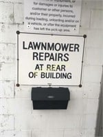 Lawn Mowers Repairs Tin Sign - 30 x 24