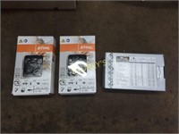 3 New Stihl 12" Chainsaw Chains