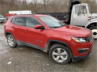 2018 RED JEEP COMPASS WITH 49,248 MILES