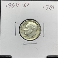 1964-D ROOSEVELT SILVER DIME