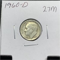 1960-D ROOSEVELT SILVER DIME