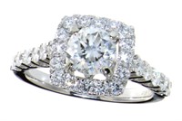 14K White Gold 2.05 ct Round Diamond Ring