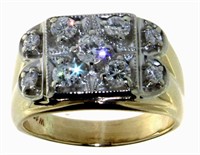 14kt Gold Gent's 1.22 ct Diamond Ring