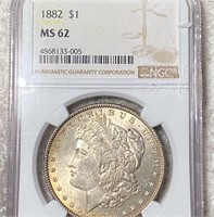 1883 Morgan Silver Dollar NGC - MS62