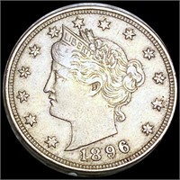 1896 Liberty Victory Nickel LIGHTLY CIRCULATED