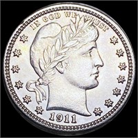 1911 Barber Silver Quarter CHOICE PROOF