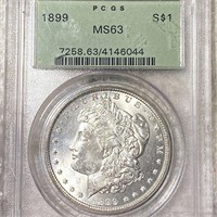 1899 Morgan Silver Dollar PCGS - MS63