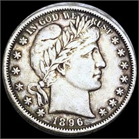 1896-O Barber Silver Quarter LIGHTLY CIRCULATED