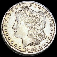 1896-O Morgan Silver Dollar AU+