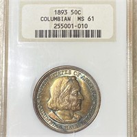 1893 Columbian Expo Half Dollar NGC - MS61