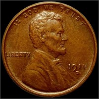 1911-D Lincoln Wheat Penny CLOSELY UNCIRCULATED