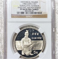 1984 Chinese Silver 5Y NGC - PF 68 ULTRA CAMEO