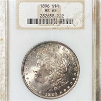 1896 Morgan Silver Dollar NGC - MS65