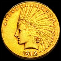 1912 $10 Gold Eagle ABOUT UNCIRCULATED