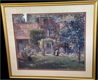 Maid and Manor House Framed Art
