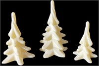 Vintage Alabaster Christmas Trees