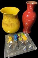 Ceramic Vases and Cheese Spreaders