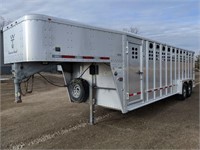 2012 Wilson PSGN5724T  7x24 aluminum stock trailer