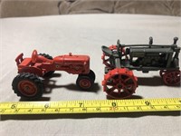 2 vintage 1/43 scale tractors