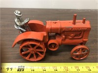 Allis Chalmers cast iron tractor with guy