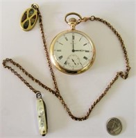 Mackay Private Label Pocket Watch & Chain 1904
